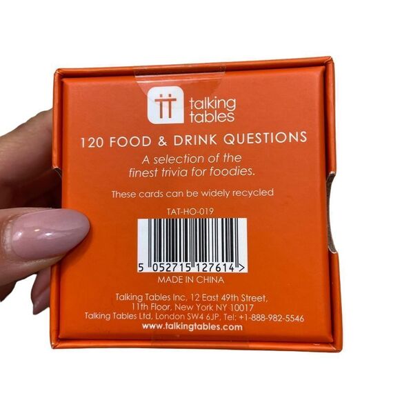 Brand new in Package Talking Tables After Dinner Food and Drink Trivia Game - Picture 4 of 5